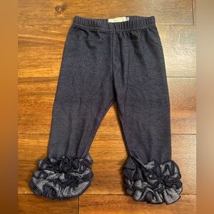 Pearls and Piggytails boutique ruffle pants. Size 12 months.